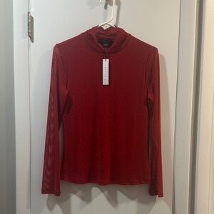 Sanctuary Vibrant Red Long Sleeve Top